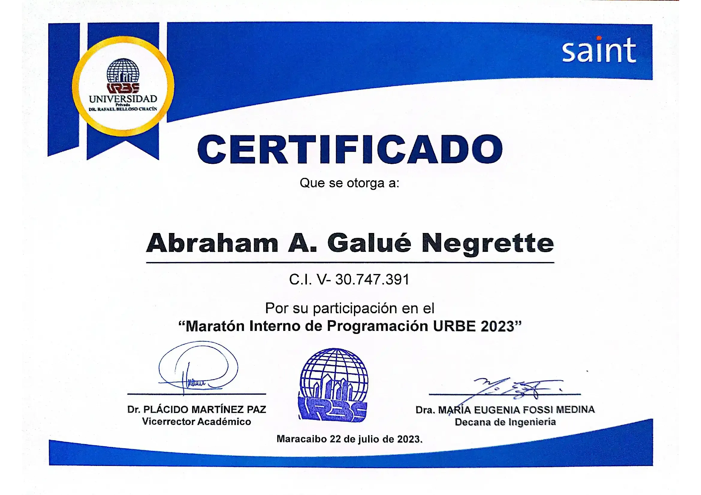 Vista previa de Maratón Interno de Programación URBE 2023